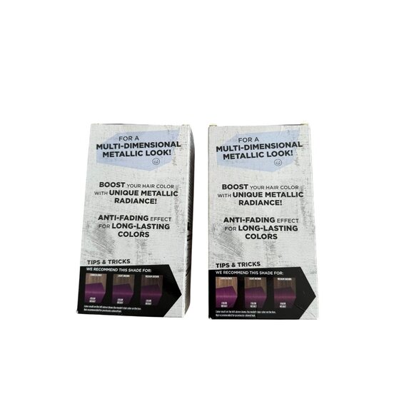 GOT2B Lot of 2 Amethyst Purple Chrome Permanent Hair Box Color NEW NIB - Picture 3 of 6